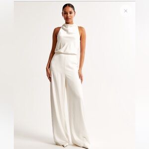 Abercrombie high neck draped jumpsuit